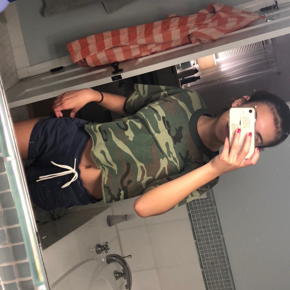 Distressed Camp Tee shirt